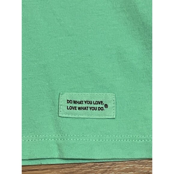 LIFE IS GOOD Green Crusher Tee Graphic Shirt Beach Palm Tropical Women's Size L - Picture 3 of 8